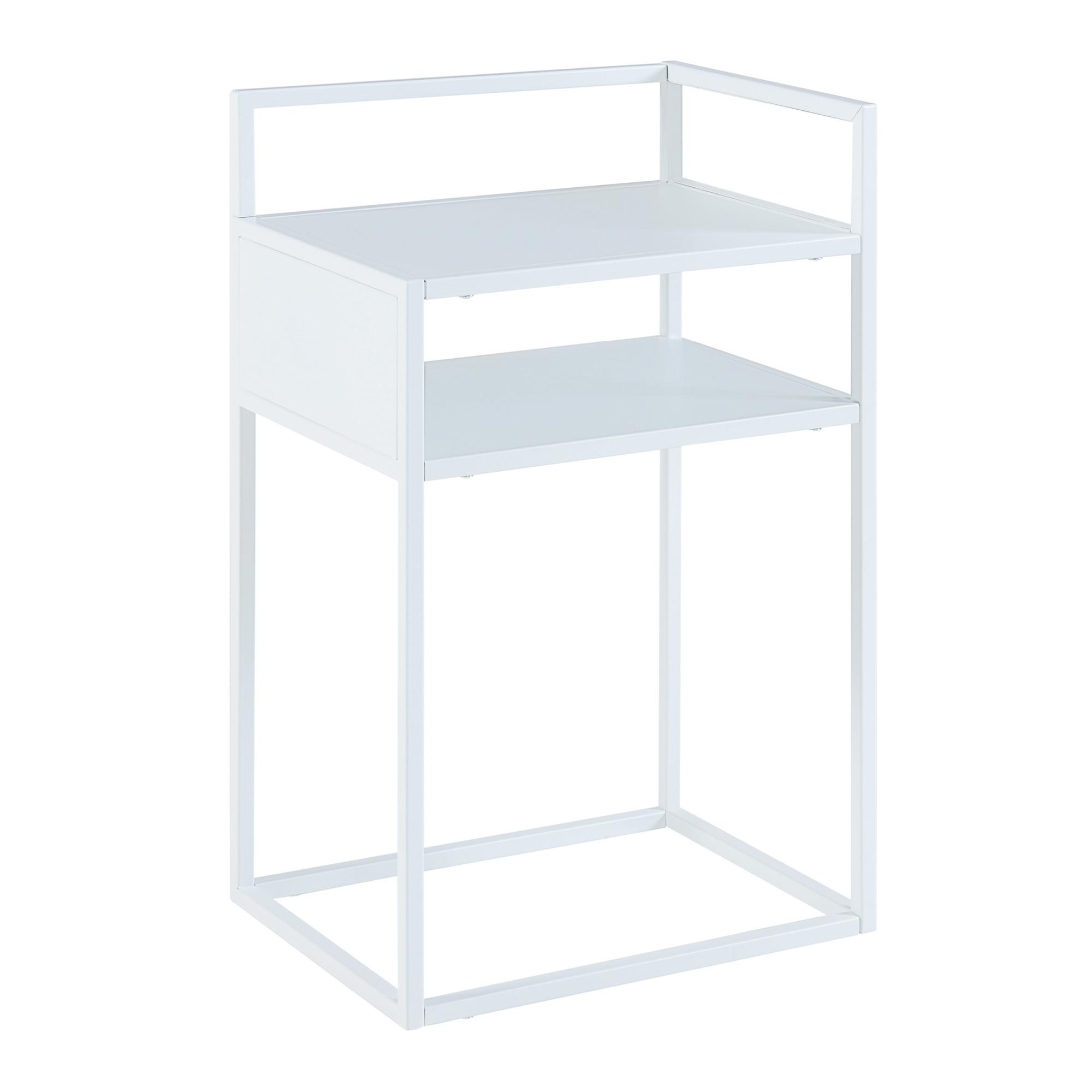 BEISTELLTISCH Riihimäki - Weiß, Metall (30/40/65cm) - [en.casa]