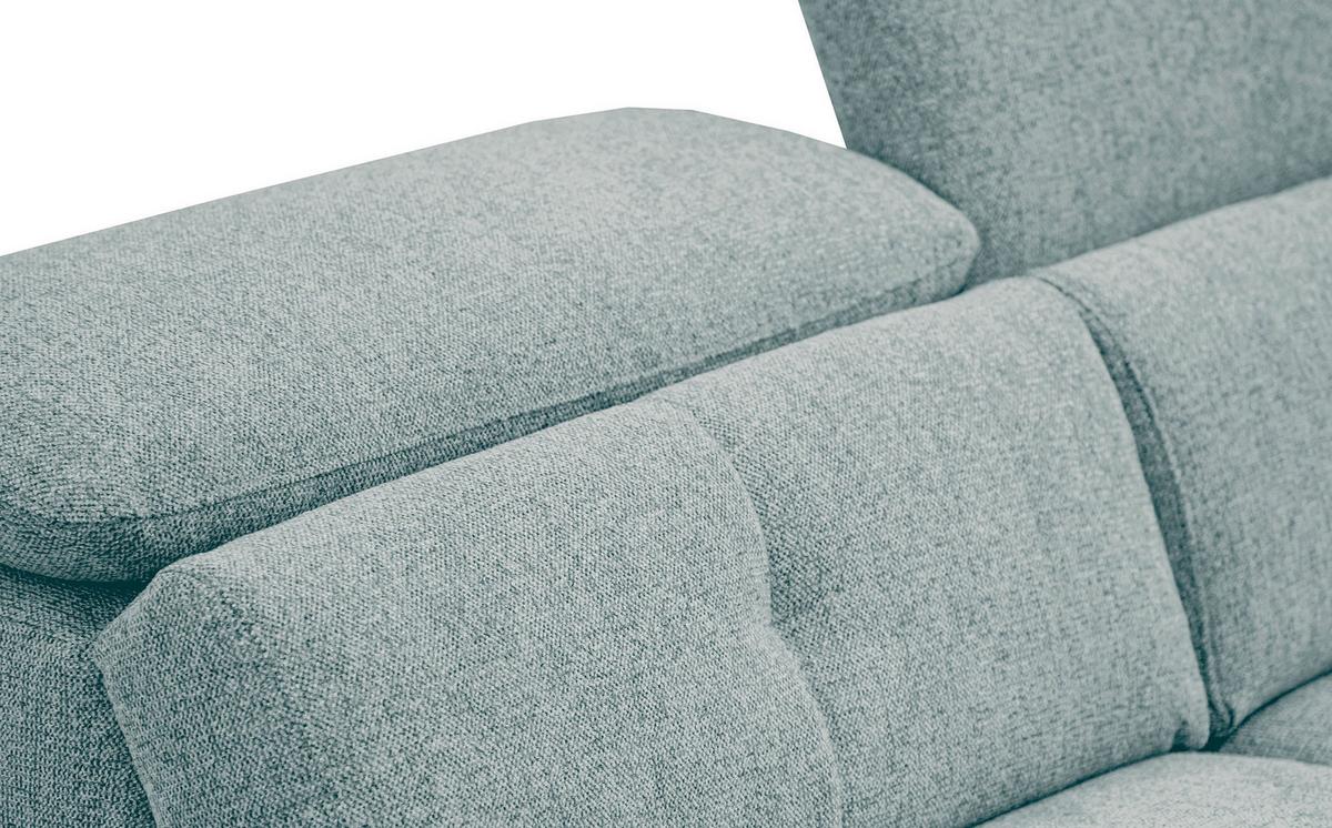 SOFA AVENA 3-Sitzer mit 1 Relaxfunktion, mintgrün - Mintgrün, Holzwerkstoff/Textil (204/80/108cm) - Wozimo