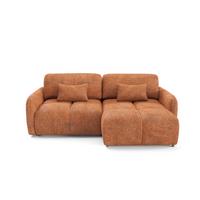 ECKSOFA Vittoria Orange - Orange, Holz (240/165cm) - Petits-meubles