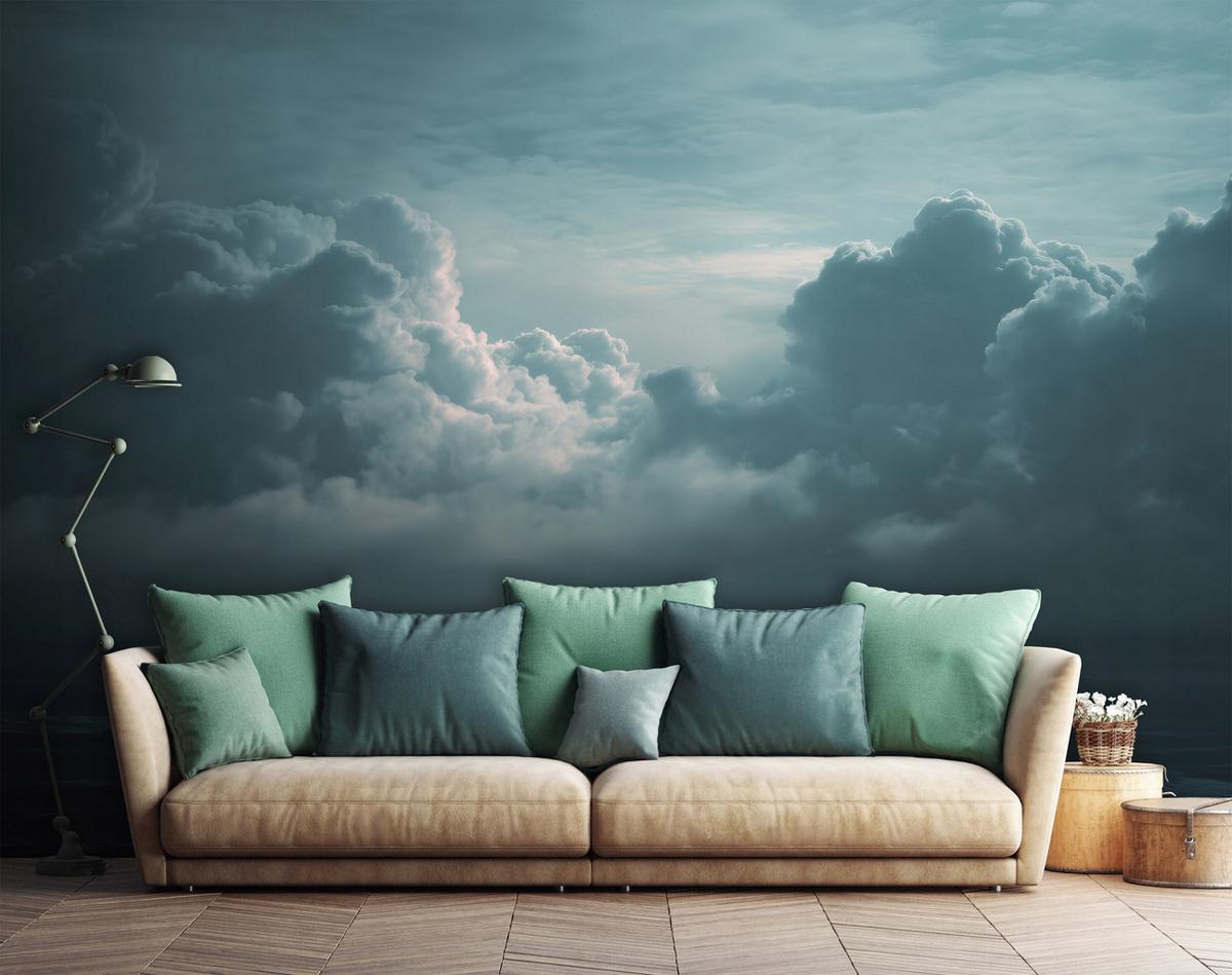 FOTOTAPETE Himmel Wolken Blau 250x175 cm - Multicolor, Papier (250/175cm) - Wallarena