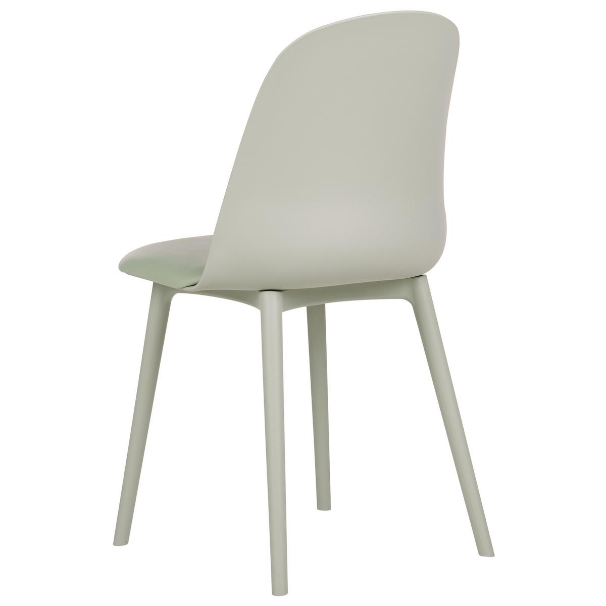 ESSZIMMERSTUHL 2er-Set Kunststoff/Kunstleder hellgrün Fomby - Grün, Kunststoff (45/82/43cm) - Beliani