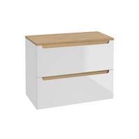 WASCHTISCHUNTERSCHRANK 80cm Livia Weiß - Weiß, Holzwerkstoff (80/62.5/46cm) - Petits-meubles