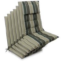 HOCHLEHNER Sun-HL 119x50x8cm Grün-Gestreift (6tlg) - Grün, Textil (50/120cm) - Beautissu 