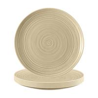 FRÜHSTÜCKSTELLER Terra Sandbeige ø 22,5 cm 6er Set - Beige, Keramik (22.5cm) - Seltmann Weiden