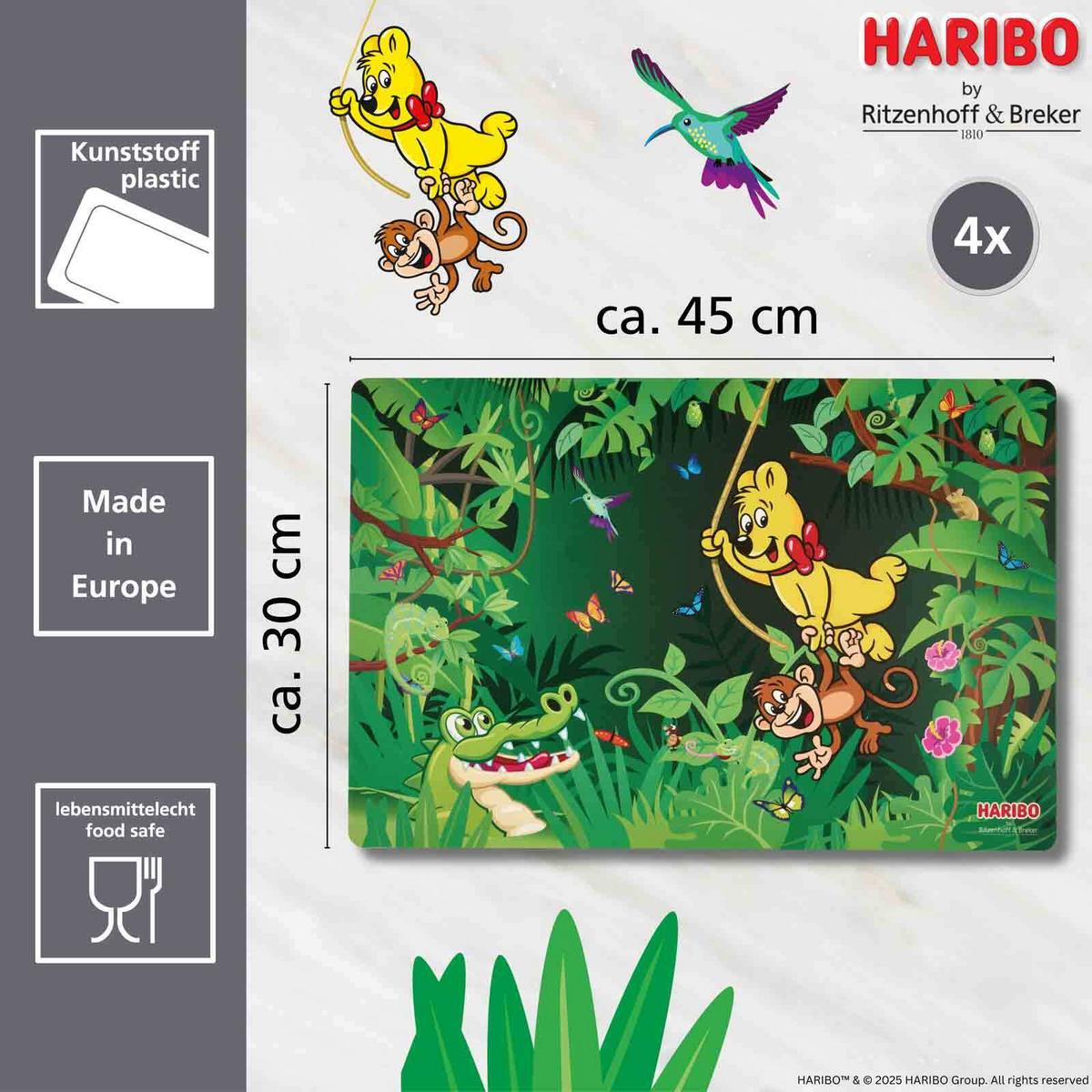 TISCHSETS Haribo Jungle grün 45 x 30 cm - Grün, Kunststoff (45/30/2cm) - Ritzenhoff Breker