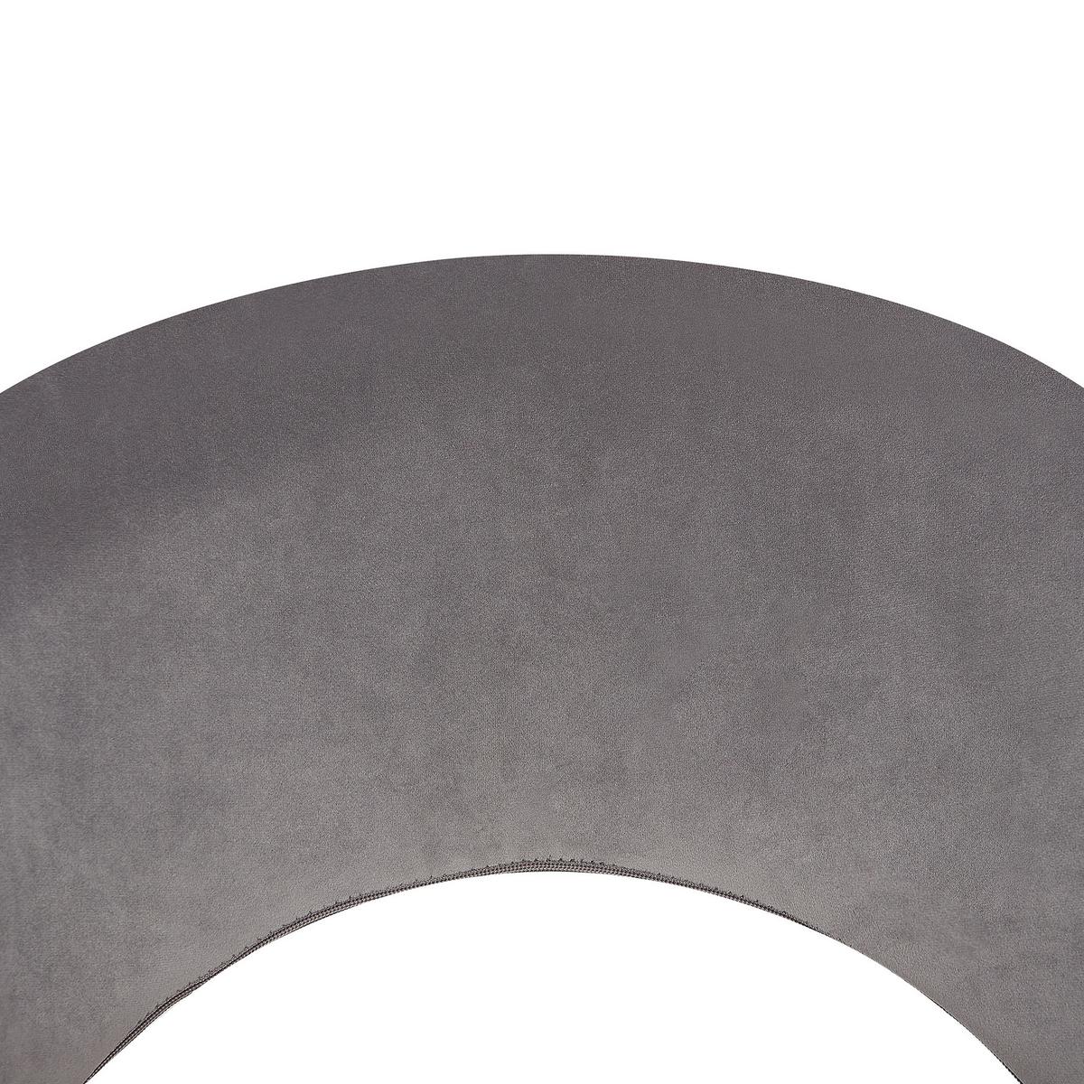 ESSZIMMERSTUHL 2er-Set Samtstoff Grau Vivian - Grau, Textil/Metall (52/77/56cm) - Beliani