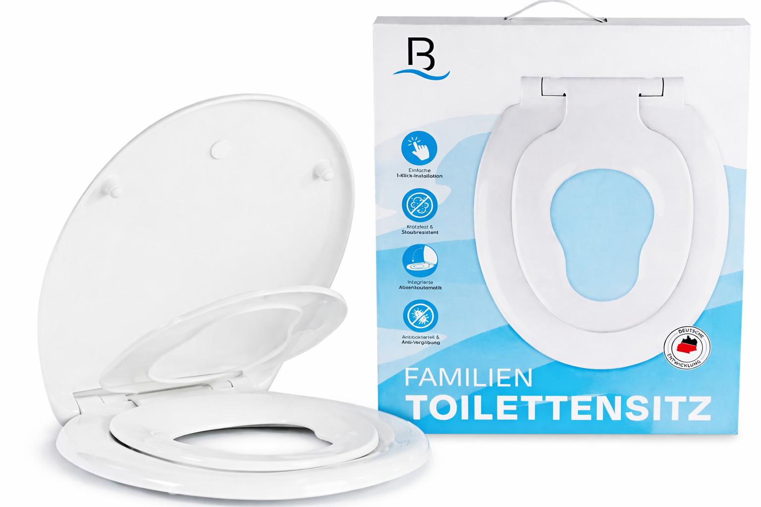 FAMILIENTOILETTENSIZT - Weiß, Kunststoff (37/5/44cm) - Bath4U