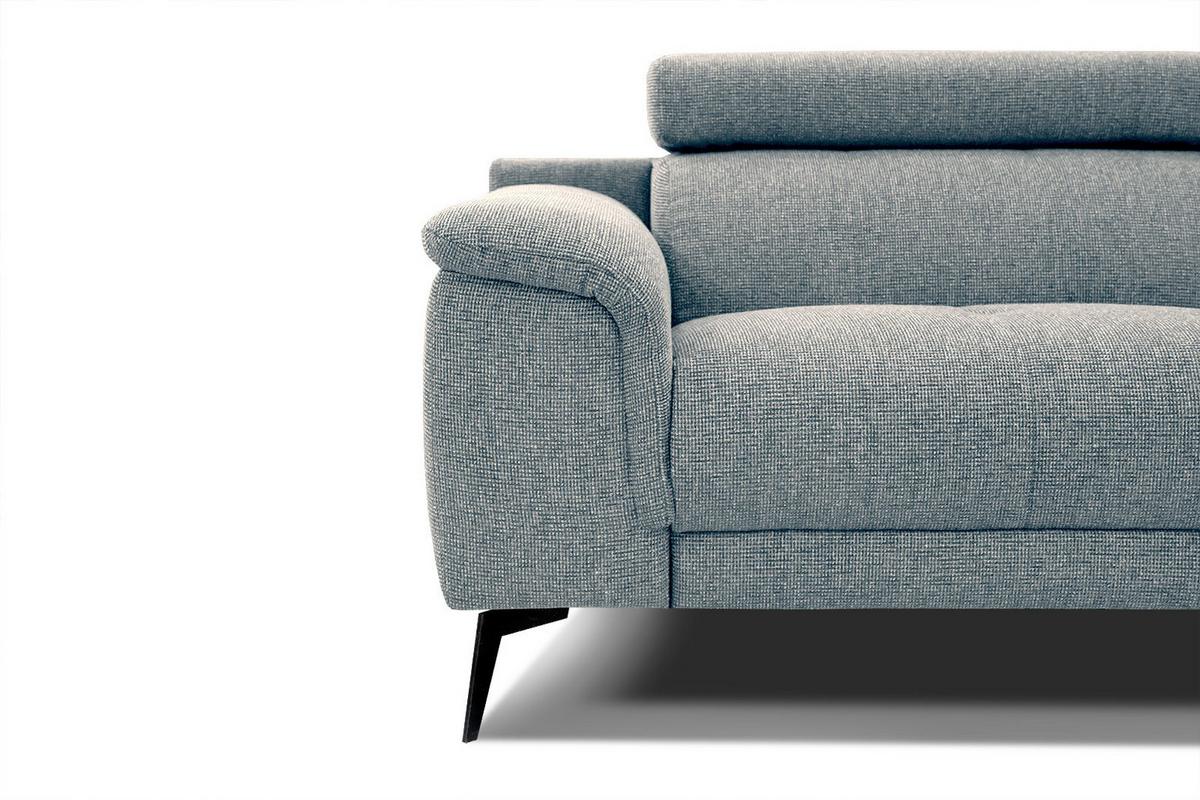 SOFA FIERO 2-Sitzer, mintgrün - Schwarz/Mintgrün, Holzwerkstoff/Textil (170/82/103cm) - Wozimo