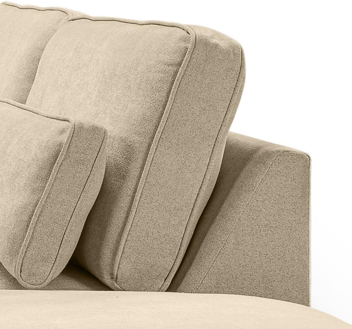 ECKSOFA beige Webstoff, Sofa 305 x 281 cm, L-Sofa rechts - Beige, Holz/Textil (305/281cm) - Inn.Furn