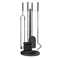 KAMINBESTECK - Schwarz, Metall (25/54/25cm) - Outsunny