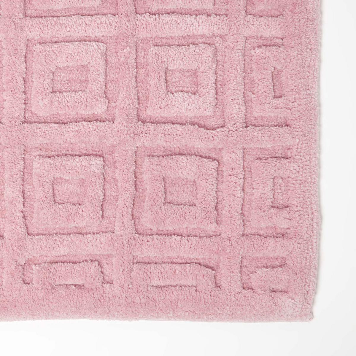 BADEMATTE 50/80 cm geometrisch - Pink, Textil (50/80cm) - Homescapes