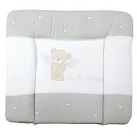 WICKELAUFLAGE Heartbreakerbär - Hellgrau, Textil (85/75cm) - Roba