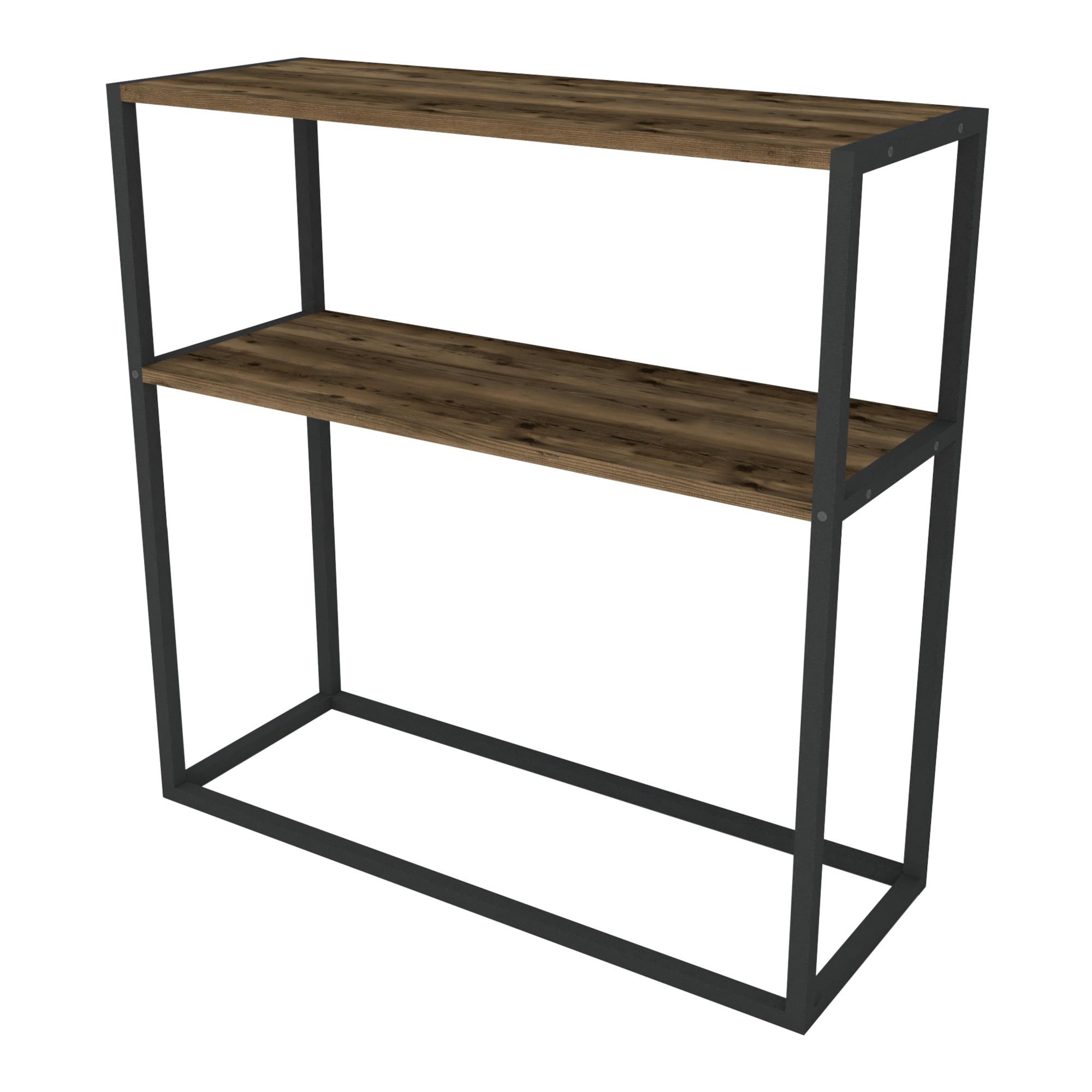 KONSOLENTISCH Hemsedal - Eichefarben, Holzwerkstoff (34/90/90cm) - [en.casa]