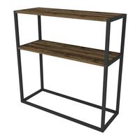 KONSOLENTISCH Hemsedal - Eichefarben, Holzwerkstoff (34/90/90cm) - [en.casa]