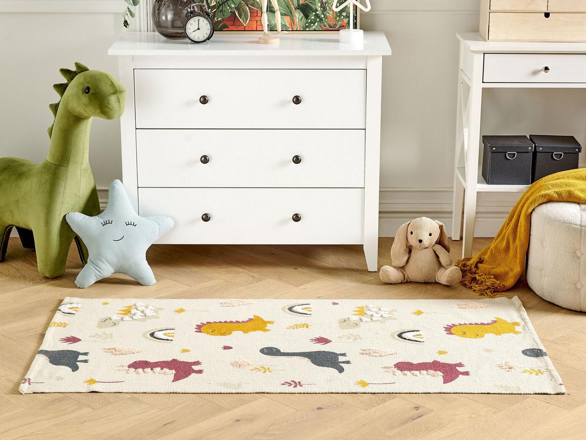KINDERTEPPICH Tiop 150/80 cm - Multicolor, Textil (80/150cm) - Beliani