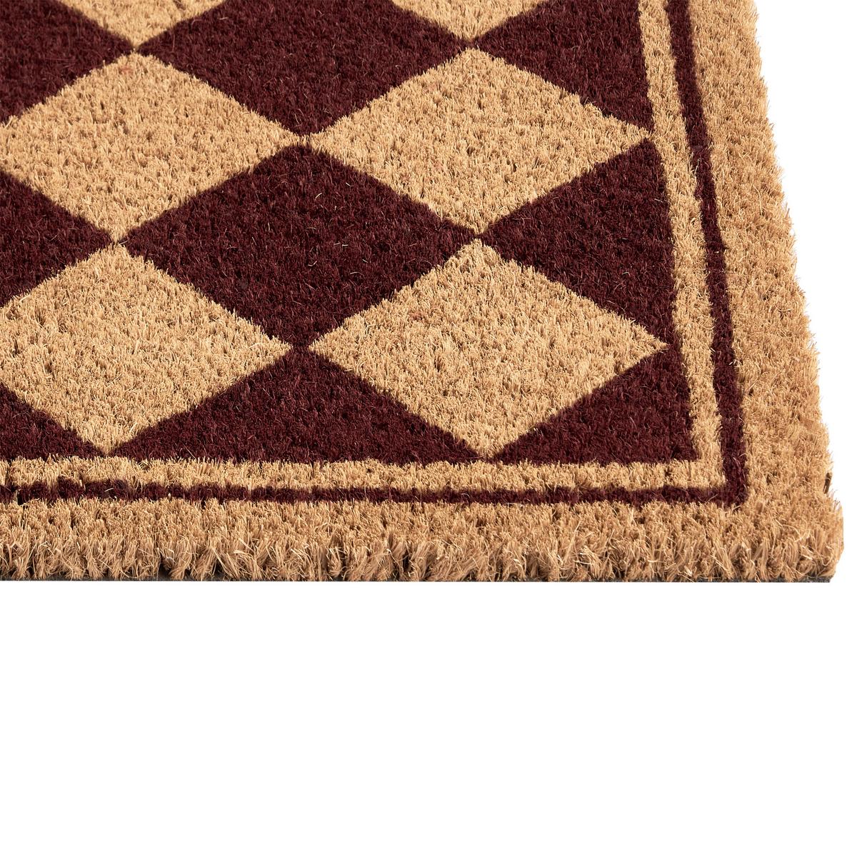 FUSSMATTE Beige/Braun 40/60 cm Kokosfasern Cardona - Beige, Textil (40/60cm) - Beliani