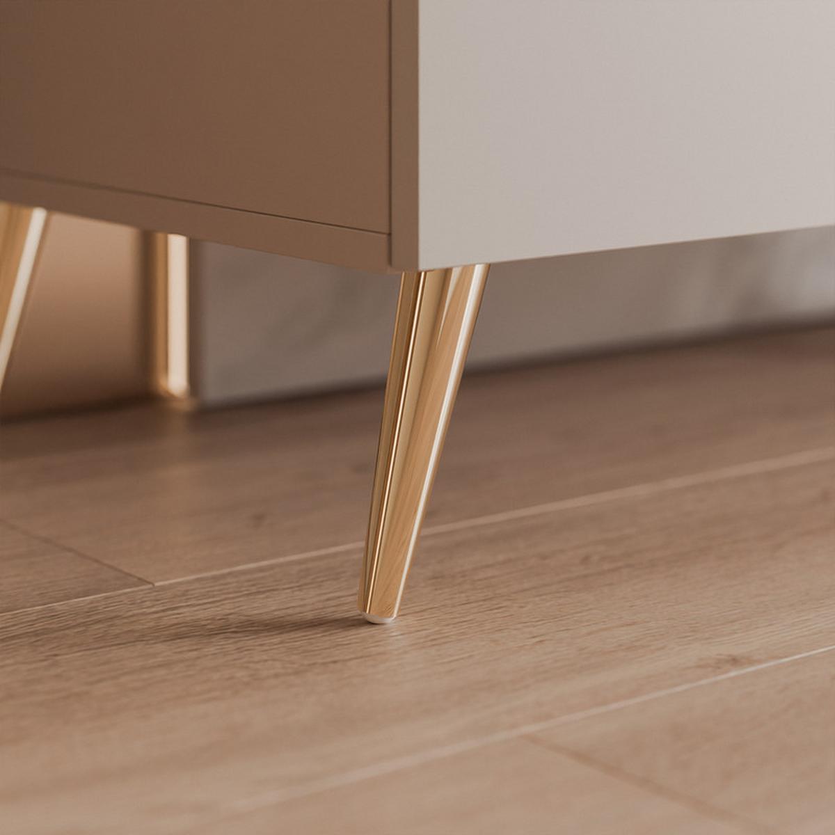 TV-LOWBOARD ANGEL Kaschmir stehend mit LED-Beleuchtung 300 cm - Kaschmir, Holzwerkstoff (300/49/40cm) - Idohome