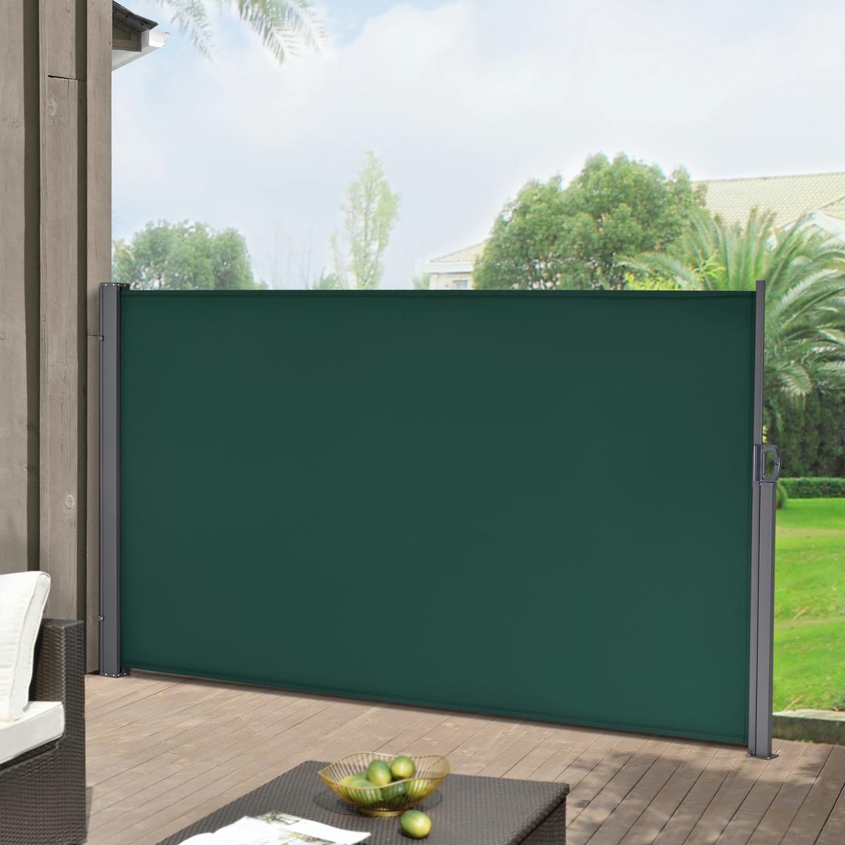 SEITENMARKISE Mulhacén - Dunkelgrün, Textil (300/180cm) - pro.tec