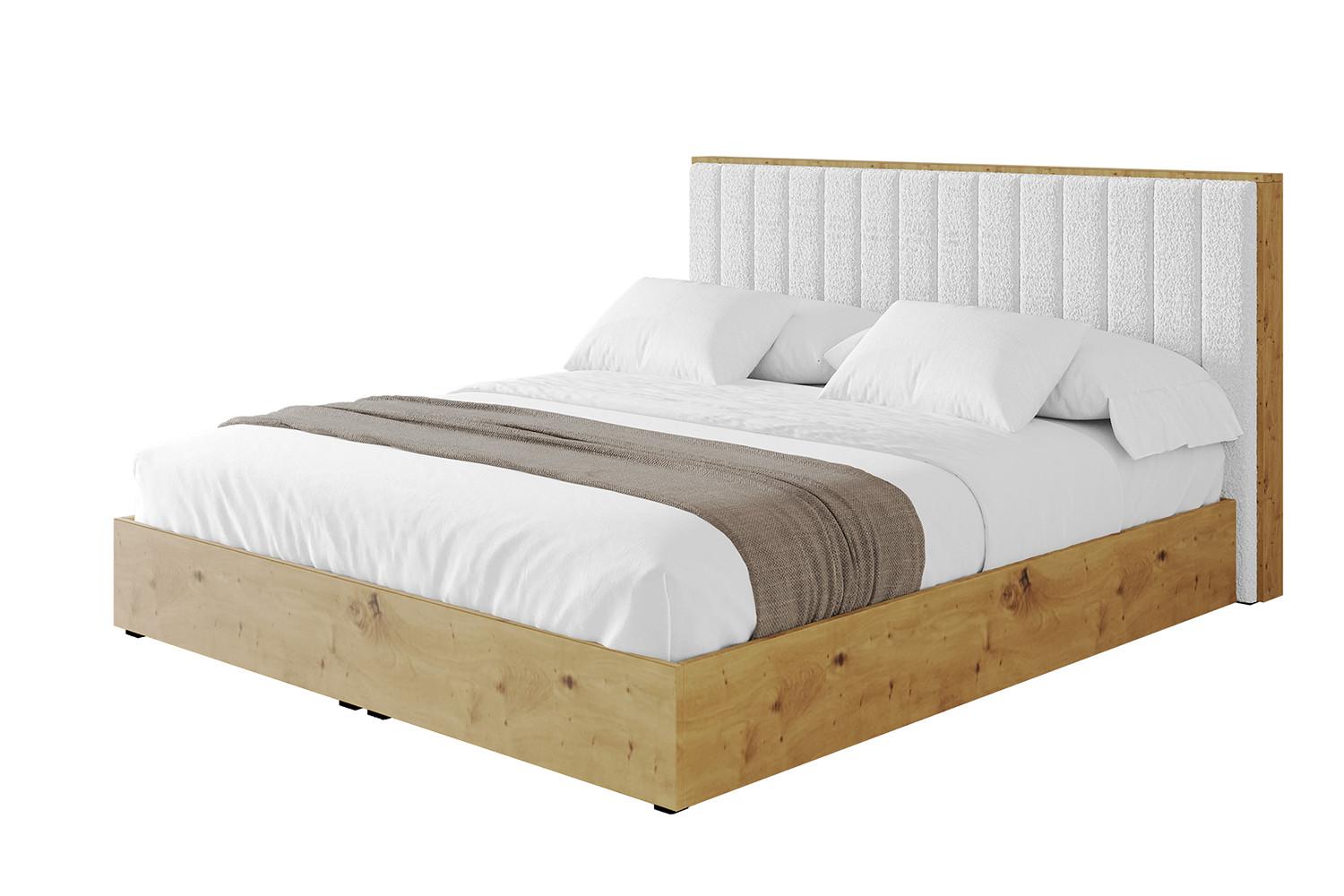 POLSTERBETT mit Bettkasten und Lattenrost, Bett mit Matratze H3/H4 - ENZO4 180x200 Weiß - Weiß, Holzwerkstoff/Textil (180/200cm) - ALTDECOR