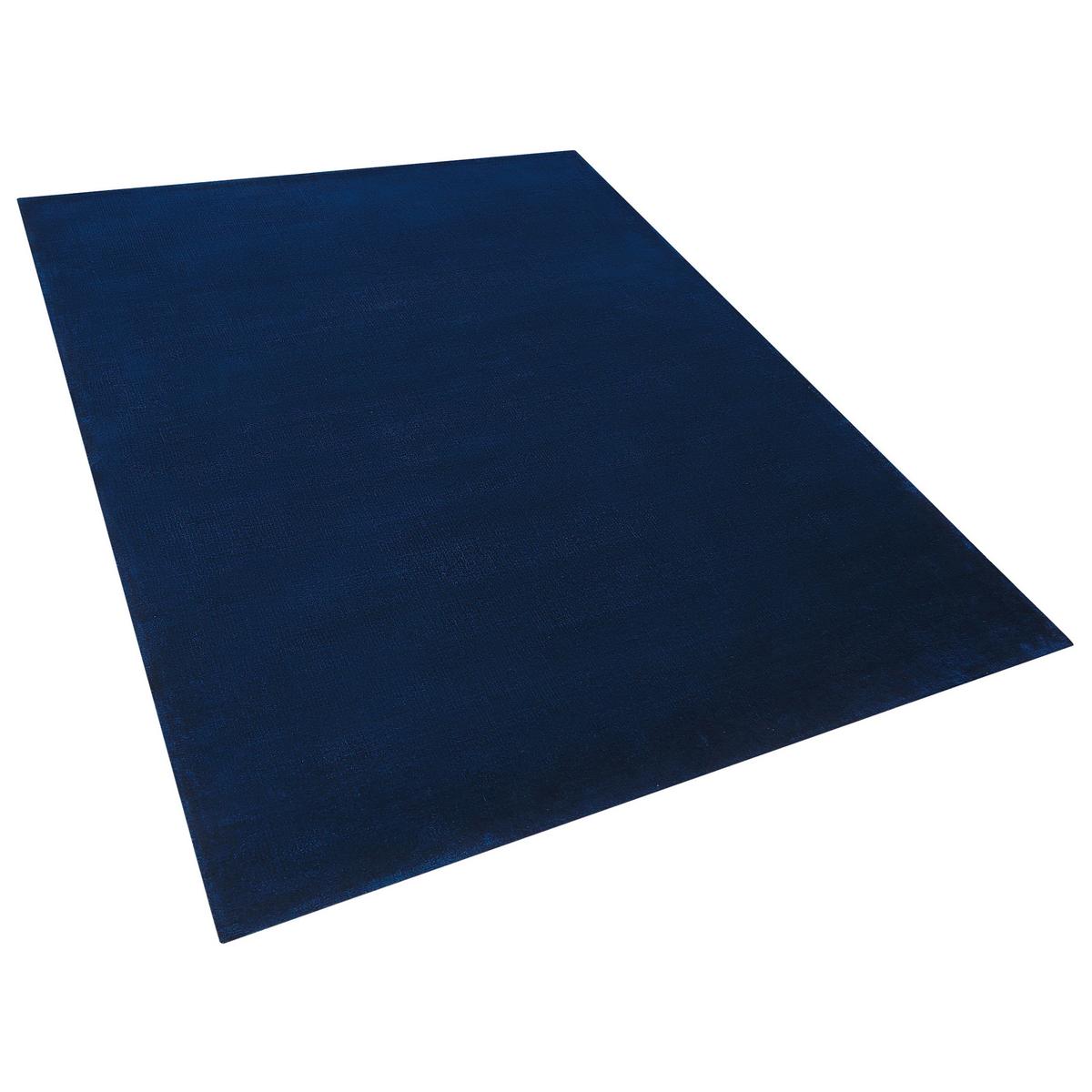 KURZFLOR-TEPPICH Gesi II 230/160 cm - Blau, Naturmaterialien (160/230cm) - Beliani