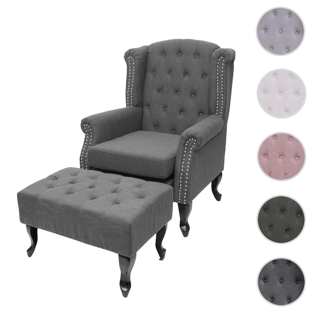 RELAXSESSEL Anthrazit - Anthrazit, Textil (77/102/80cm) - MCW