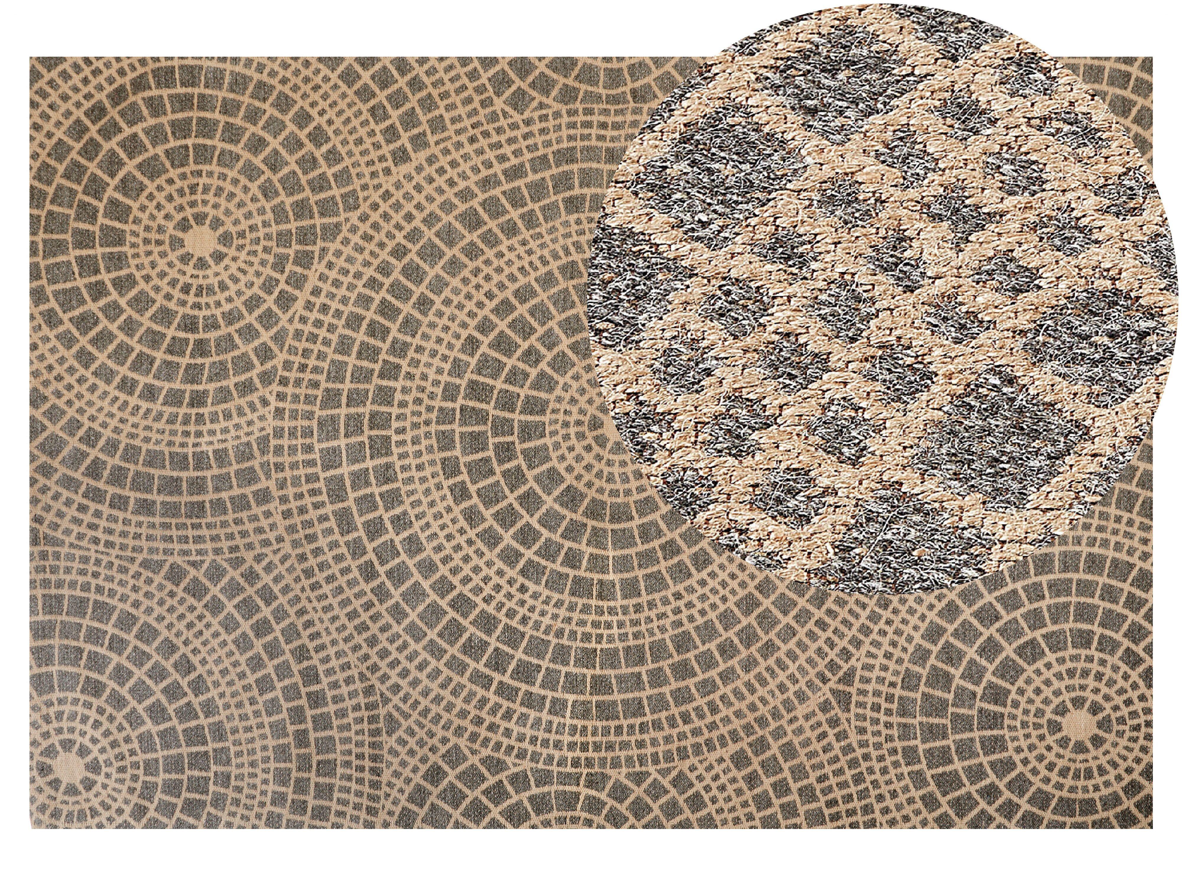 TEPPICH geflochten Ariba 300/200 cm - Grau, Naturmaterialien (200/300cm) - Beliani