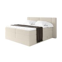 BOXSPRINGBETT mit Matratze H3/H4 - EVON KING - 180x200 cm Beige - Kaschmir, Holzwerkstoff (180/200cm) - ALTDECOR