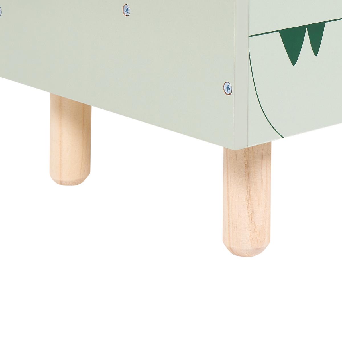 SPIELZEUGKISTE 44 cm Hellgrün Tilba - Hellgrün, Holzwerkstoff (60/44/30cm) - Beliani