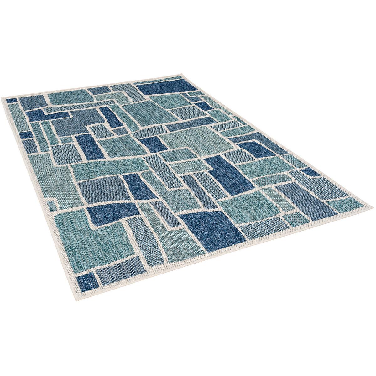 IN- UND OUTDOOR TEPPICH CARPETTO - Türkis, Textil (160/235cm) - Pergamon