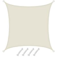 SONNENSEGEL Wasserdicht 200 cm Beige - Beige, Kunststoff (200/200cm) - Amanka