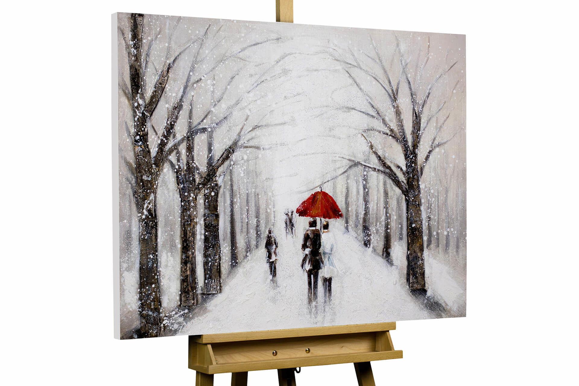 ACRYLBILD HANDGEMALT 100/75 cm - Braun/Grau, Holz/Textil (100/75cm) - KUNSTLOFT