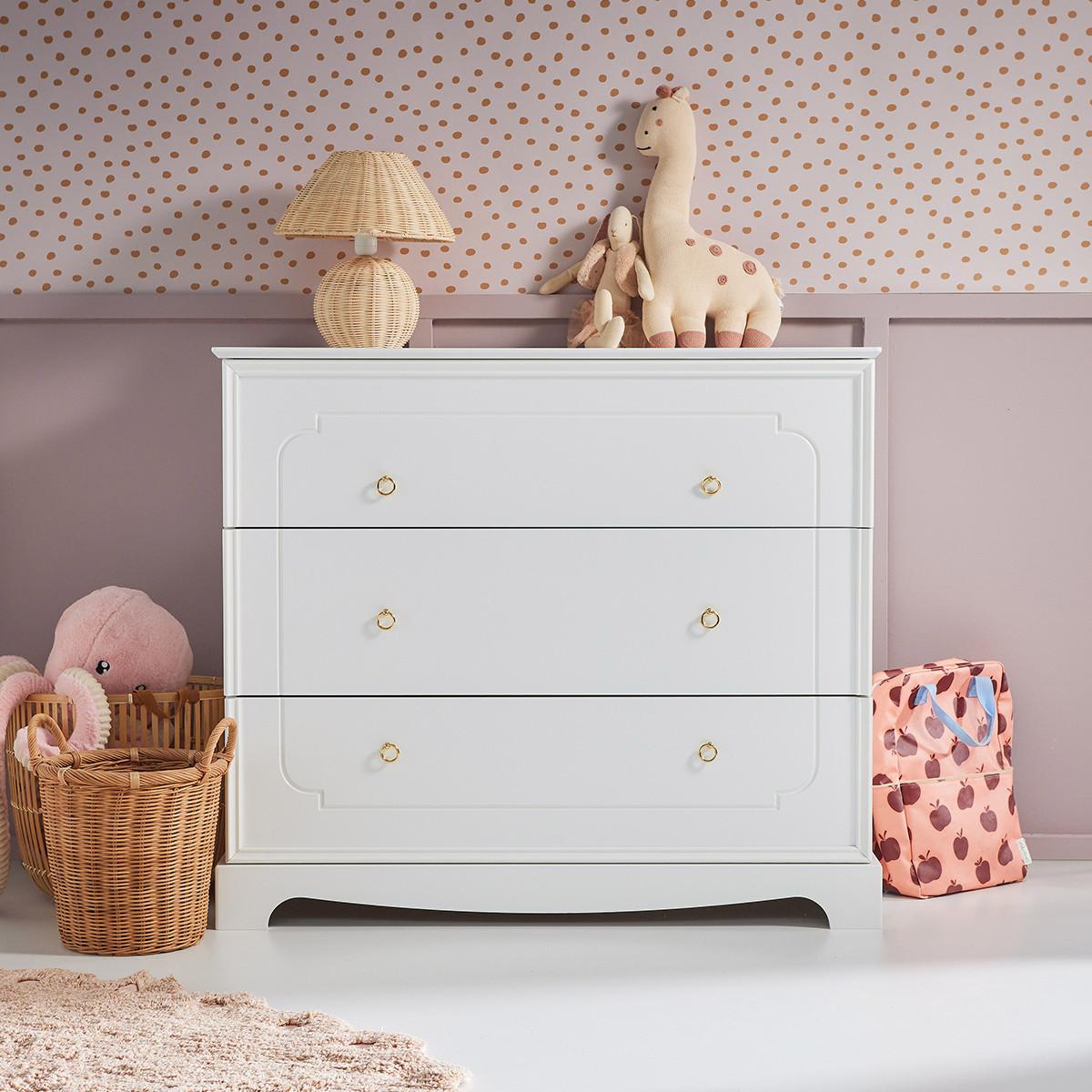 WICKELKOMMODE Royal Weiß - Weiß, Holzwerkstoff (103/90/50cm) - Petits-meubles