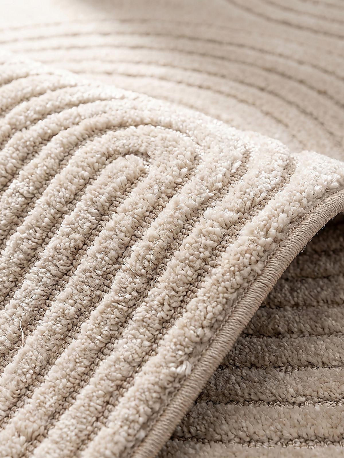 TEPPICHLÄUFER Geometrisch MUOTA Polypropylen Beige 80 x 150 cm - Beige, Textil (80/150cm) - KADIMA DESIGN