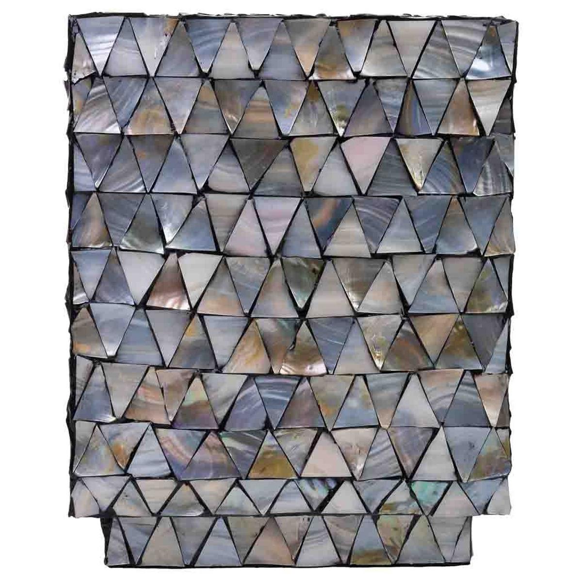 HOCKER aus Holz, grau, 35x45cm - Grau, Holz (35/45/35cm) - Wanderlust
