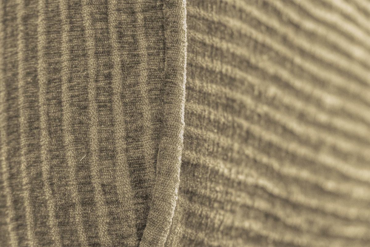 SOFA NELE Beige Cord - Beige/Schwarz, Textil (234/71/96cm) - KAWOLA