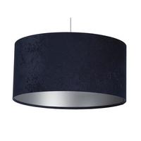 HÄNGELEUCHTE Blau 50/25 cm - Blau/Silberfarben, Kunststoff (50/0.8/25cm) - ONZENO