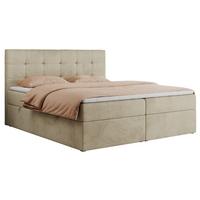 BOXBETT CENTO 200/200 Beige Velvet - H3 - Beige, Holz/Textil (200/200cm) - MKS