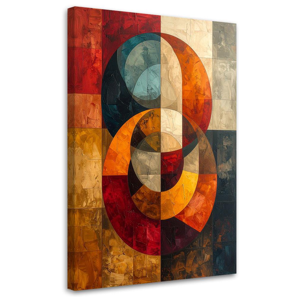 LEINWANDBILD Abstraktion 80x120cm - Multicolor, Textil (80/120cm) - Feeby