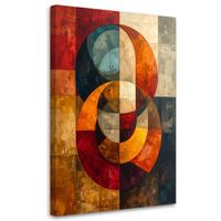 LEINWANDBILD Abstraktion 80x120cm - Multicolor, Textil (80/120cm) - Feeby