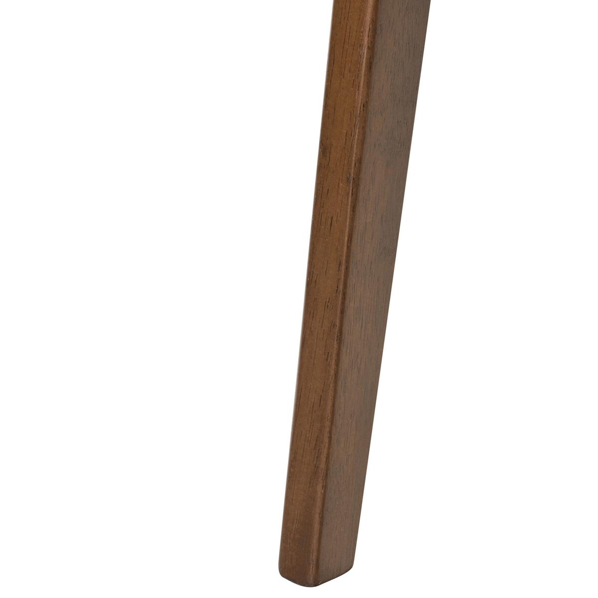 ESSZIMMERSTUHL 2er Set Stoff Braun/Cremeweiß Lilly - Creme/Braun, Holz/Textil (49/73/59cm) - Beliani