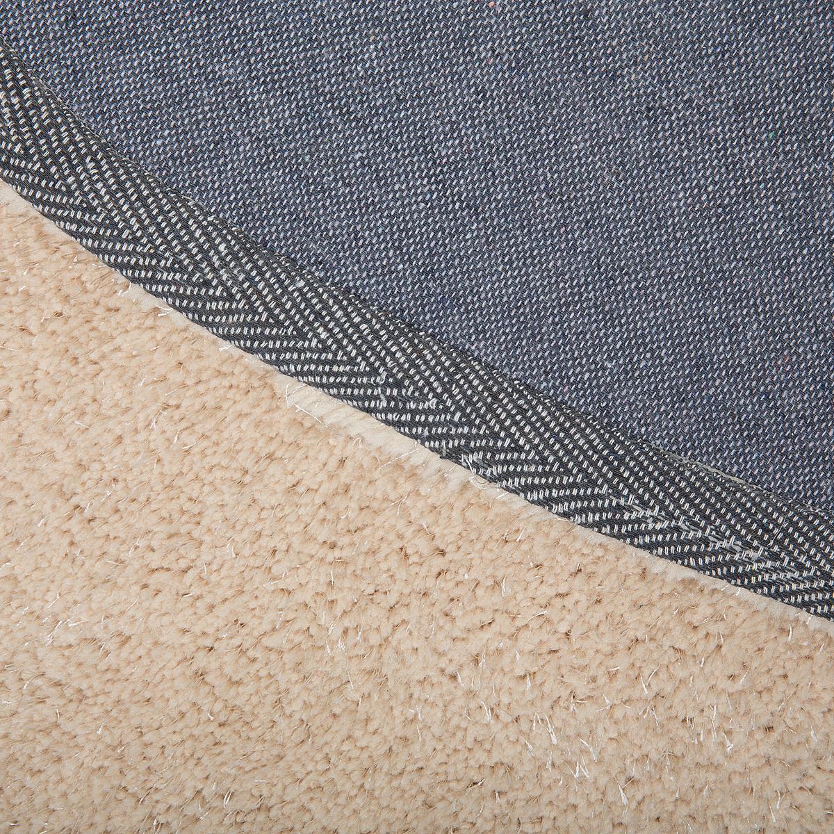 SHAGGY-TEPPICH Demre 200/200 cm - Beige, Kunststoff (200/200cm) - Beliani
