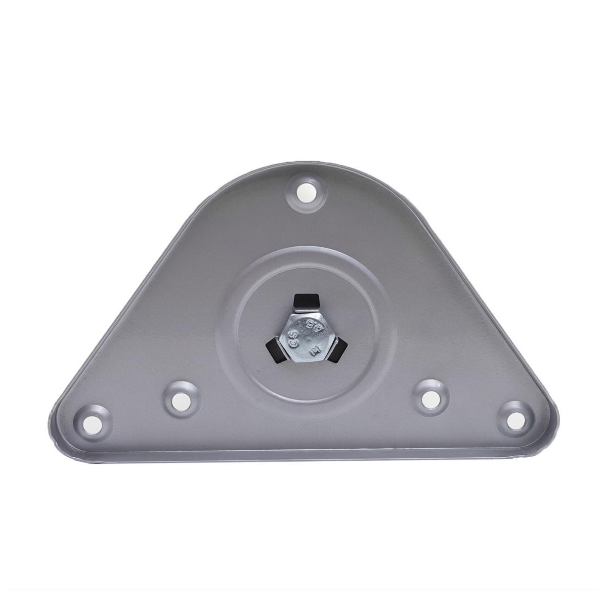 TISCHBEIN rund Silber 2er-Set - Silberfarben, Metall (17/73/6cm) - MCW