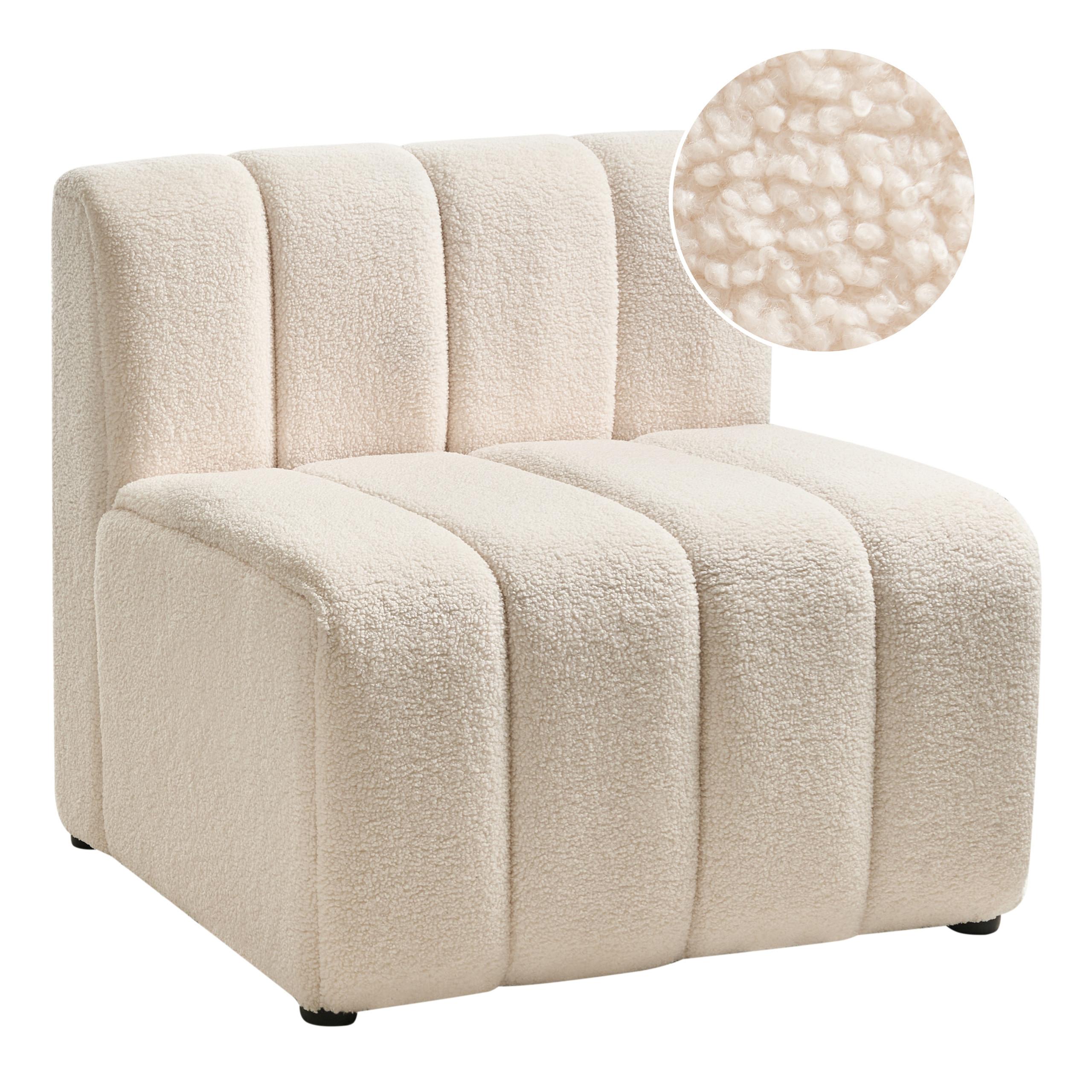 SESSEL Hellbeige Kage - Beige, Textil (80/76/74cm) - Beliani