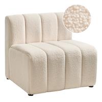 SESSEL Hellbeige Kage - Beige, Textil (80/76/74cm) - Beliani