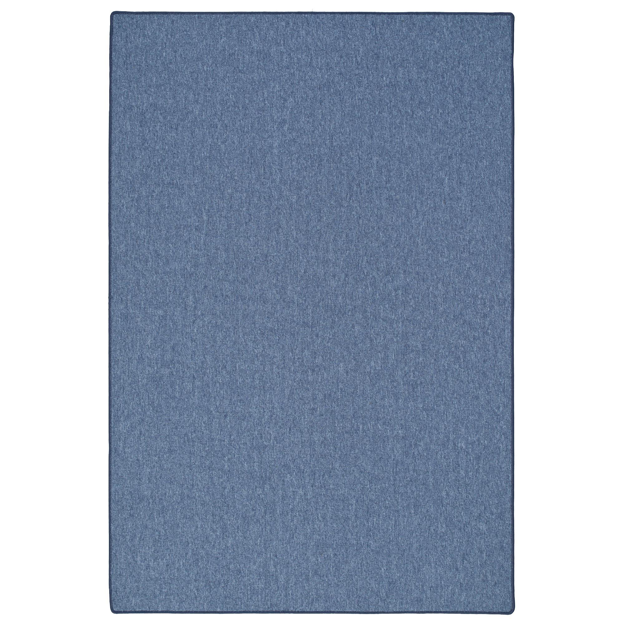 FEINSCHLINGEN VELOUR TEPPICH STRONG - Dunkelblau, Textil (133/133cm) - Snapstyle
