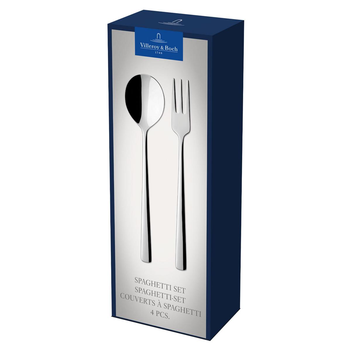SPAGHETTI BESTECK-SET Daily Line silber 21,5 cm - Silberfarben, Metall - Villeroy & Boch