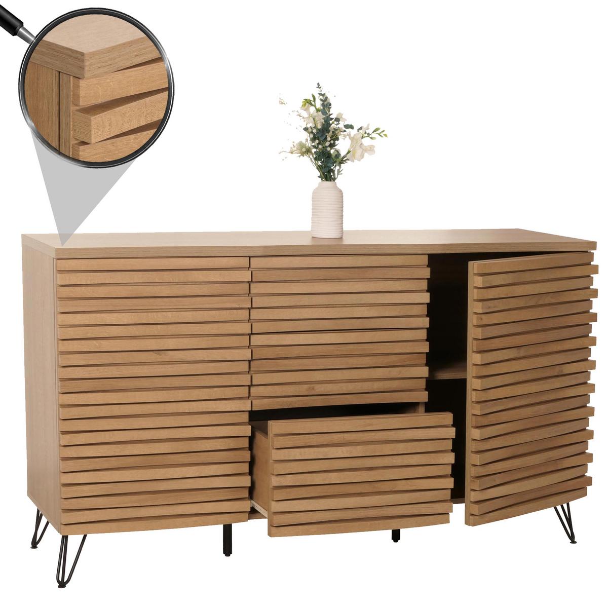 SIDEBOARD Braun - Braun, Holzwerkstoff (142/85/44cm) - MCW