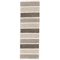 NATUR TEPPICH LÄUFER WOLLE RANA STREIFEN - Creme/Braun, Textil (70/130cm) - Pergamon