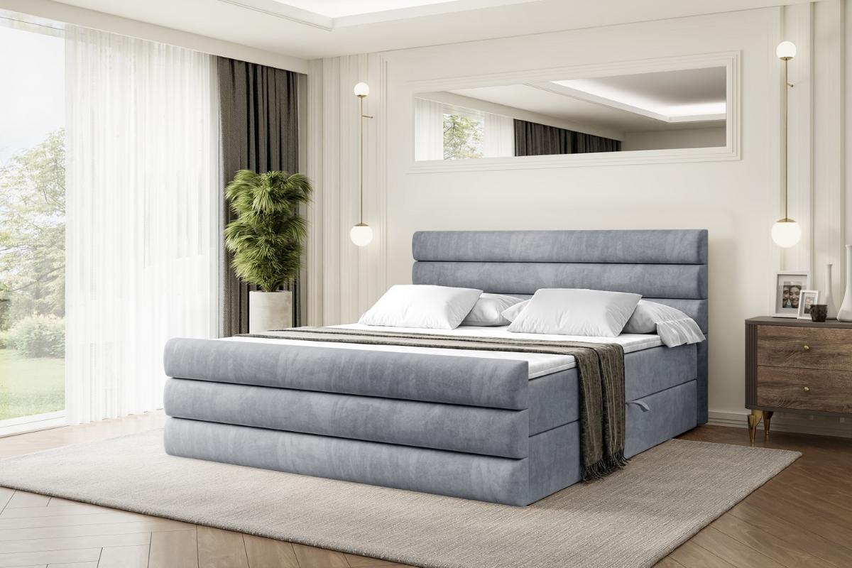 BOXBETT CELESTIA-Z - 200x200 cm - H4 - Grau - Grau, Holzwerkstoff (200/200cm) - ALTDECOR
