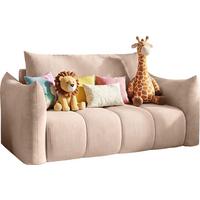 SCHLAFSOFA Lilo mit Bettkasten, Rosa Cordstoff 120/86/101 cm - Schwarz/Rosa, Kunststoff/Textil (120/86/101cm) - WFL GROUP